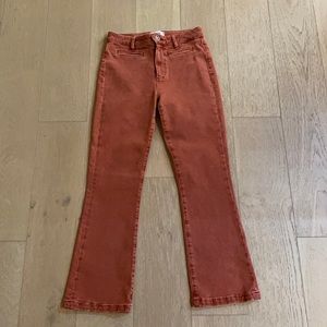 Terracotta Paige Cropped Flare Pants. Size 27.